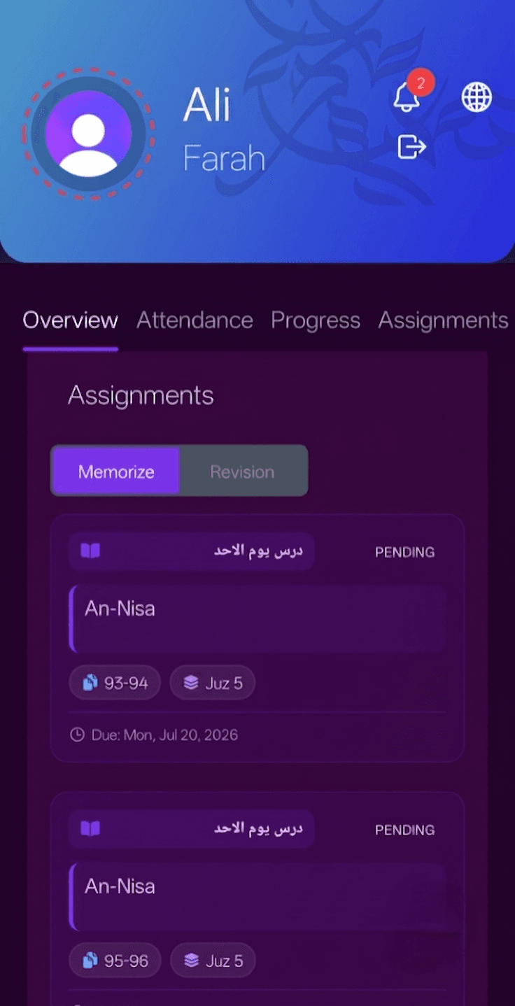 Student Assignments Overview